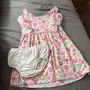 Disney Floral Minnie dress with undergarment